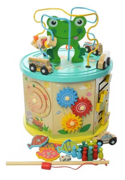 ของเล่นเสริมพัฒนาการเด็กWinding bead toy series กล่องกิจกรรมไม้ 10 IN 1 ราคา