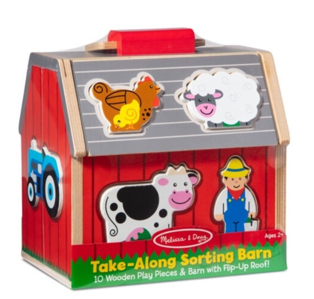 ของเล่นเสริมพัฒนาการเด็ก Melissa & Doug Take-Along Sorting Barn บล็อกหยอดรุ่นฟาร์มแบบพกพา
