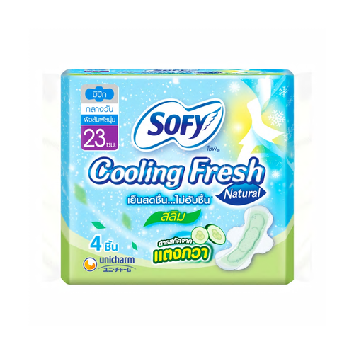 Sofy ผ้าอนามัย Cooling Fresh Natural Super Slim